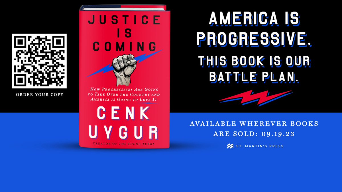 watchlisttyt's tweet photo. A majority of the country is progressive. It’s time to fix Washington. Justice is Coming is our battle plan. Pre-order today at https://t.co/Tw8Kf76yGH! https://t.co/4PNFByRVDc