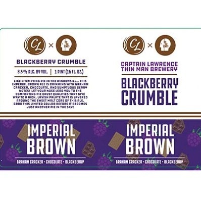 ExcelsiorPub's tweet photo. What a sweet pairing with this Blackberry Crumble Imperial Brown Ale from @thinmanbrewery and @captlawrence . Now on tap! 🍻 https://t.co/k9PdxU6EqH https://t.co/CM7tEqr8v9