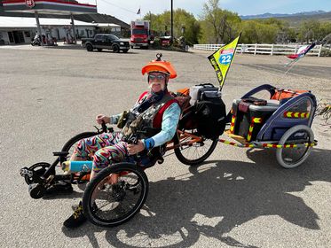 the_22_project's tweet photo. Kudos to Michael, he is 1mth out from his Trans-USA recumbent trike ride which supports our work.
We can’t help but LOVE the custom flags he had made! 
Make sure to join his group page and track his route here -> The Castle Trans-USA Trike Ride 2023
#trikeride #transusa #veterans https://t.co/eAbDb4MAJG