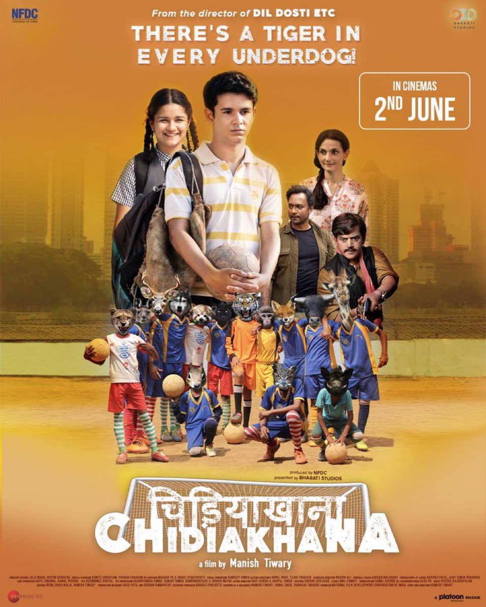 ‘CHIDIAKHANA’ FIRST LOOK POSTER… 2 JUNE RELEASE… From #ManishTiwary, the director of #DilDostiEtc… #FirstLook poster of #Chidiakhana: There’s A Tiger In Every Underdog… Stars #RitvikSahore, #AvneetKaur, #PrashantNarayanan, #RajeshwariSachdev and #RaviKishan.