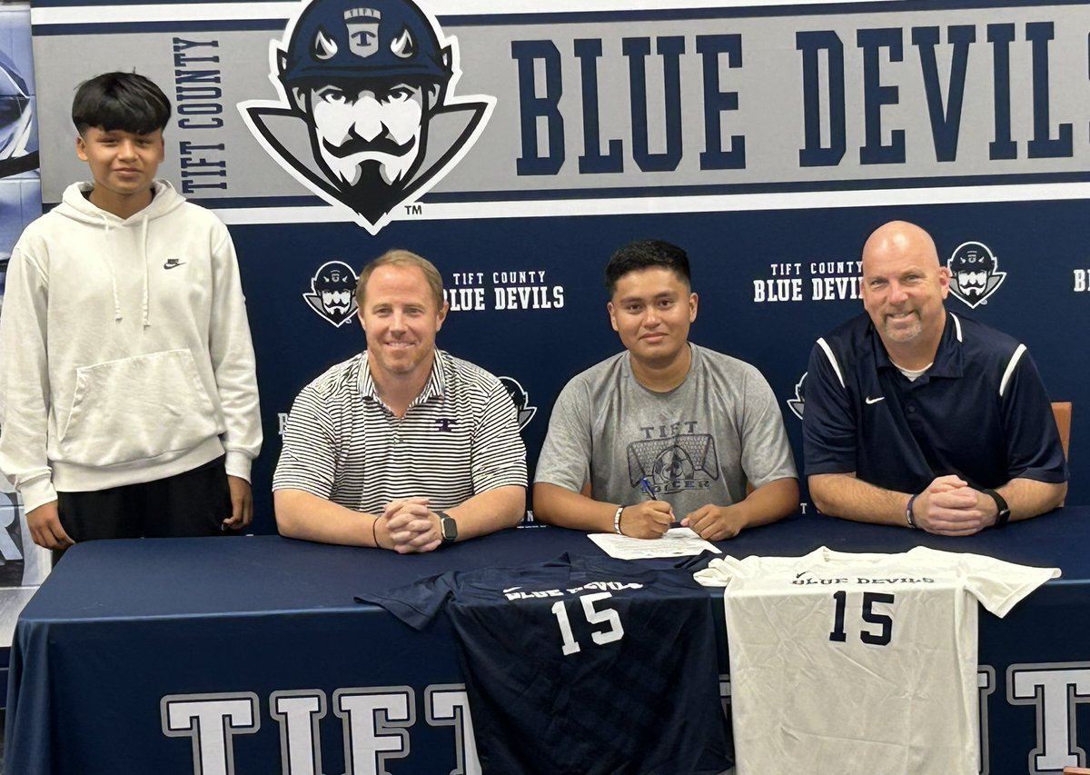 Simon Angeles signed a soccer scholarship today with Brewton Parker College!!