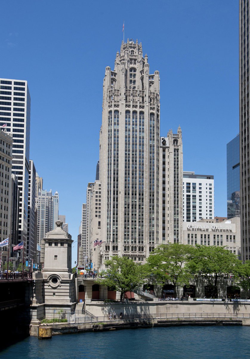 A piece of Beaumaris Castle on the Tribune Tower in Chicago.