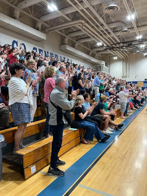 wcsGMS's tweet photo. Wow! Just wow!

Multiple standing ovations. A recognition of our long-time band director, Jan Dossey. A recognition of an exemplary award to our band directors, Mr. Blue and Mr. Jankowski. Just an all-around phenomenal evening for our 6th, 7th, and 8th grade bands!

#GeneralsLEAD https://t.co/bArZggmora