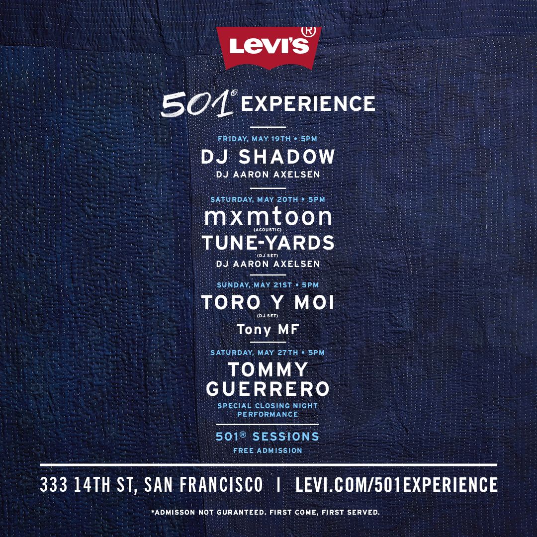 I'm doing a free DJ set this Saturday for @LEVIS with this woman @mxmtoon playing an acoustic set. Bay Area come on outttt