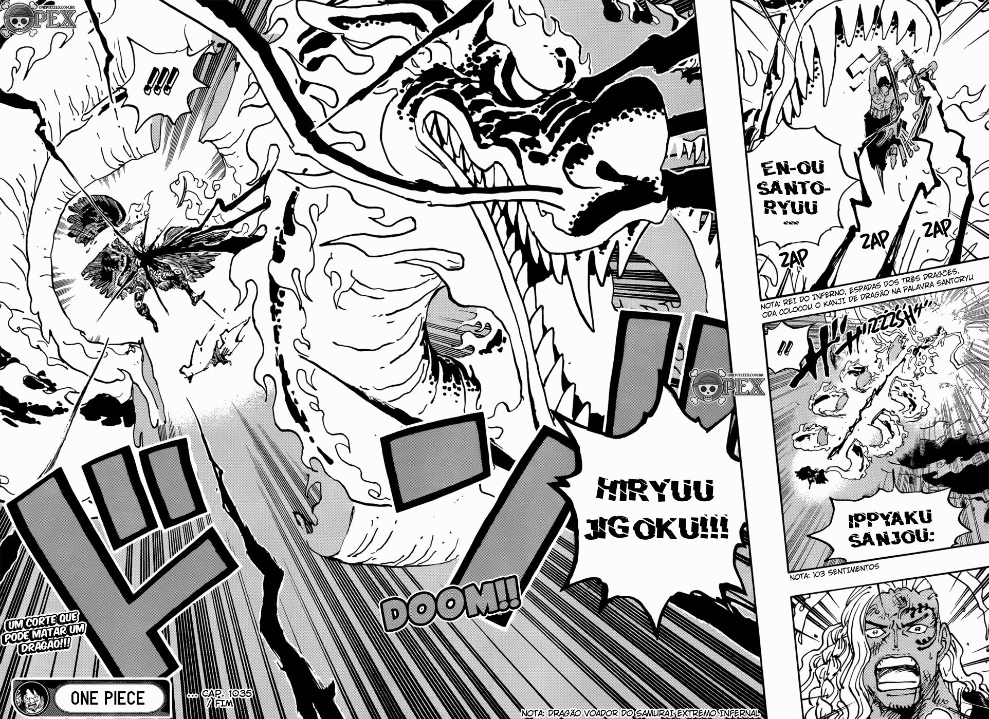 Kinho 🏴‍☠️ on X: Não quero criar expectativa, mas a finalização de Zoro  vs King tem potencial pra ser uma das cenas mais bonitas de One Piece. Um  Dragão de fogo gigante