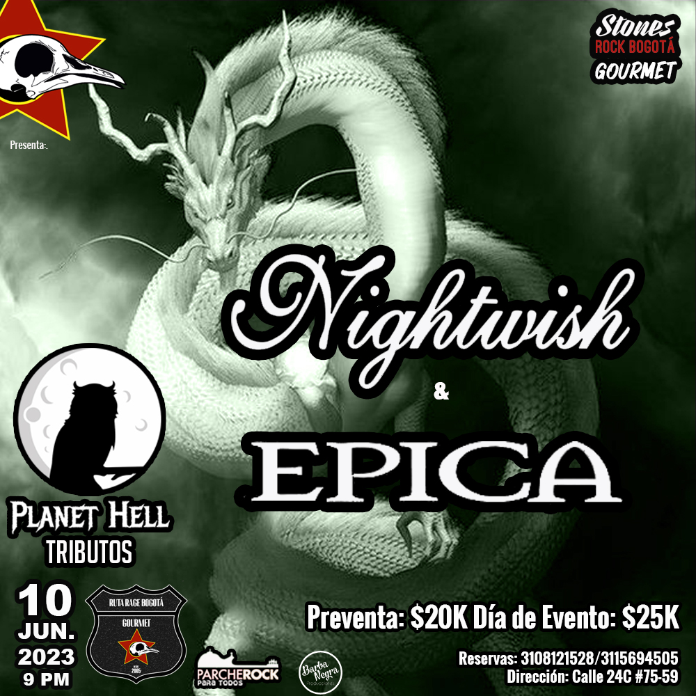 henryrage's tweet photo. Para los amantes del Metal Melodic, los amantes de Nightwish & Epica, uno de los mejores tributos por sus voces #PlanetHell el 10 de junio en @stonesbogota apoya @Barbanegrapro @ParcheRock https://t.co/1NzABpby3X