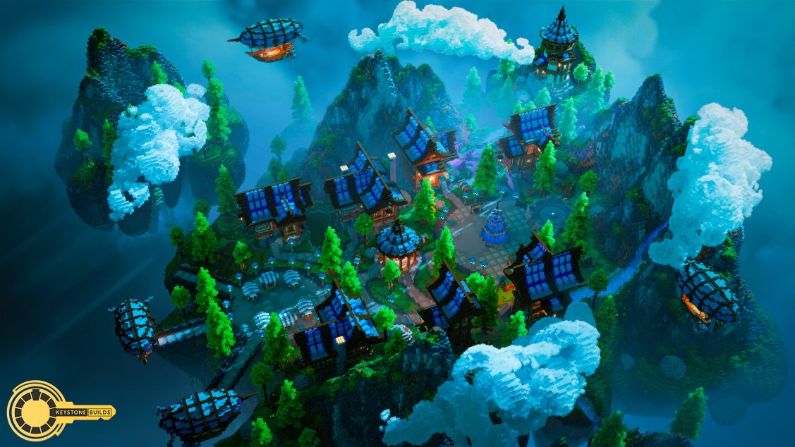 An entire fantasy township floating right up in the sky? That sounds like a getaway plan!👀
Did you know that the first #airship was built in 1852? It weighted over 350LBs!✈️

🏗️Built by Gerard
🖼️Rendered by <a href="/LucLucx_/">Lucx</a>

#Minecraft #minecraft建築コミュ #Minecraftbuilds #fantasy