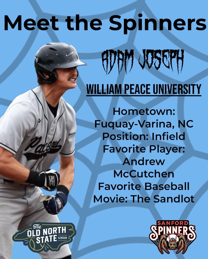 With only a couple days until our first game, let’s welcome Adam Joseph to Sanford! Excited to see the energy this guy brings!! #spincity