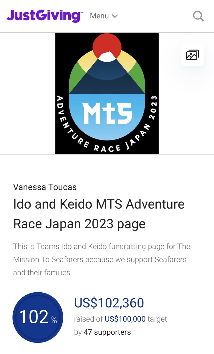 Incredibly we’re now over our target of USD100,00 raised so for for <a href="/FlyingAngelNews/">The Mission to Seafarers</a> for the Japan Challenge hike!
Incredible support from our sponsors and there’s still time to donate justgiving.com/fundraising/mt…
Very excited to see everyone this week!