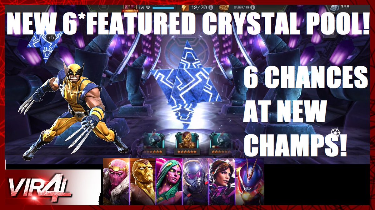 VIR4L_GAMING's tweet image. NEW 6 Star Featured Crystal opening! 6 Chances! Can we get some new champs!? 
🔽👍🎮👾
youtu.be/trDhQN2ZsZQ  

#6star #crystalopening #mcoc #featured #new #gaming #marvelcontestofchampions #marvel