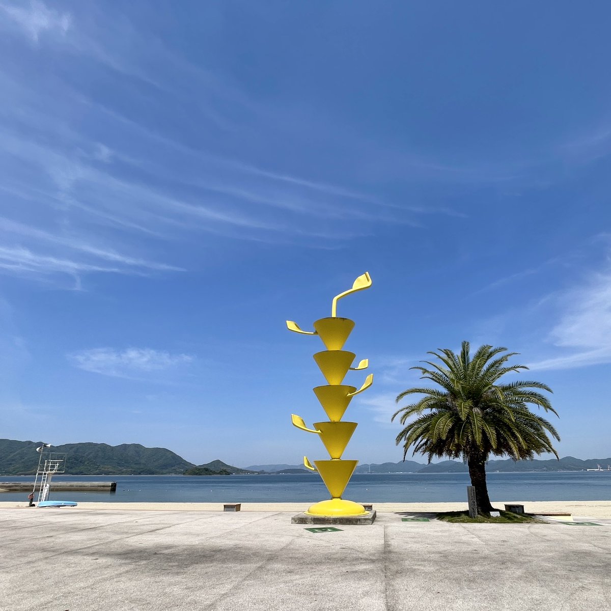 shimanami_japan's tweet photo. 今日（5/17）の #しまなみ海道 は暑くなりそう
『夏日』予報☀️

こんな天気は海がキレイで、サイクリングが楽しいけど、
こまめな水分補給は大切でござるよ😫

#しまなみ海道 
#しまなみジャパン
#サイクリング
#尾道
#今治
#上島町
#onomichi
#imabari
#COCORONOMICHI
#iiimabari
#エンジョイカミジマ https://t.co/IbK86DZELN