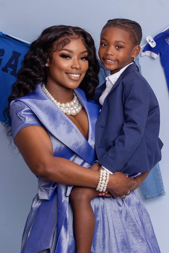 IamtheSade's tweet photo. My 5th Mothers Day! 💙🧸
Our  annual Mothers Day shoots get better and better! I’m not letting my baby boy go! 
#MothersDay2023 #boymom #finemom https://t.co/k4SWz65Kie