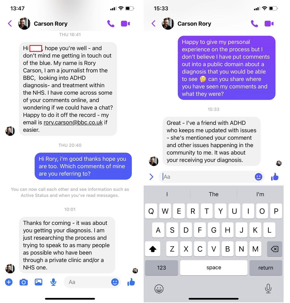 Let's expose the unethical journalistic practices that went into making #Panorama - ADHD Clinics Exposed.
It appears that <a href="/RCars0n1/">Rory Carson</a> went undercover in a private group for ADHD women and then messaged people pretending he was doing a piece on #ADHD diagnoses "within the NHS".