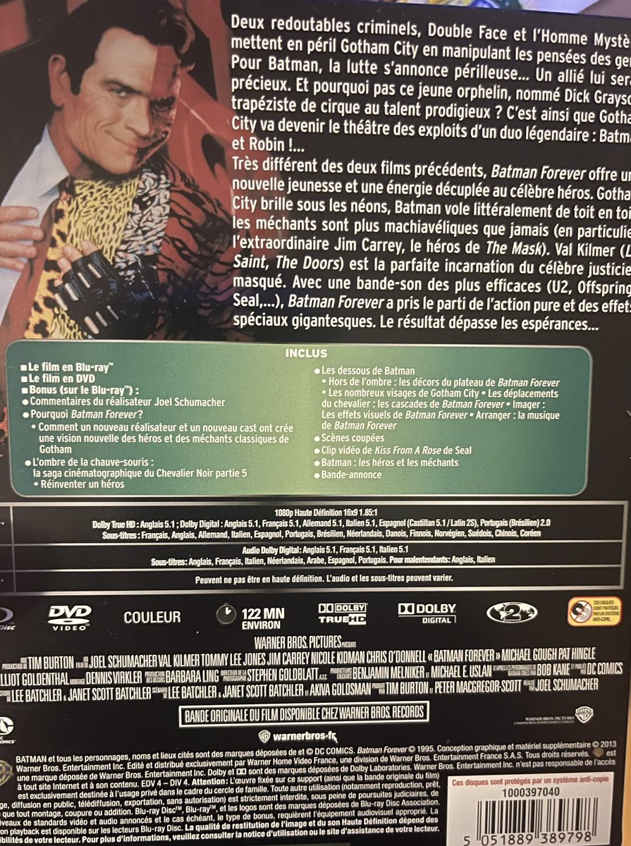 theonetimfrom91's tweet photo. Holy Rusted Metal Steelbook Batman! Lol my Batman Forever Steelbook made it in from France!  With deleted scenes &amp; everything!  #BatmanForever #HotEntance @VeeInfuso would appreciate this Steelbook I’m sure https://t.co/hoQdRIgk3X