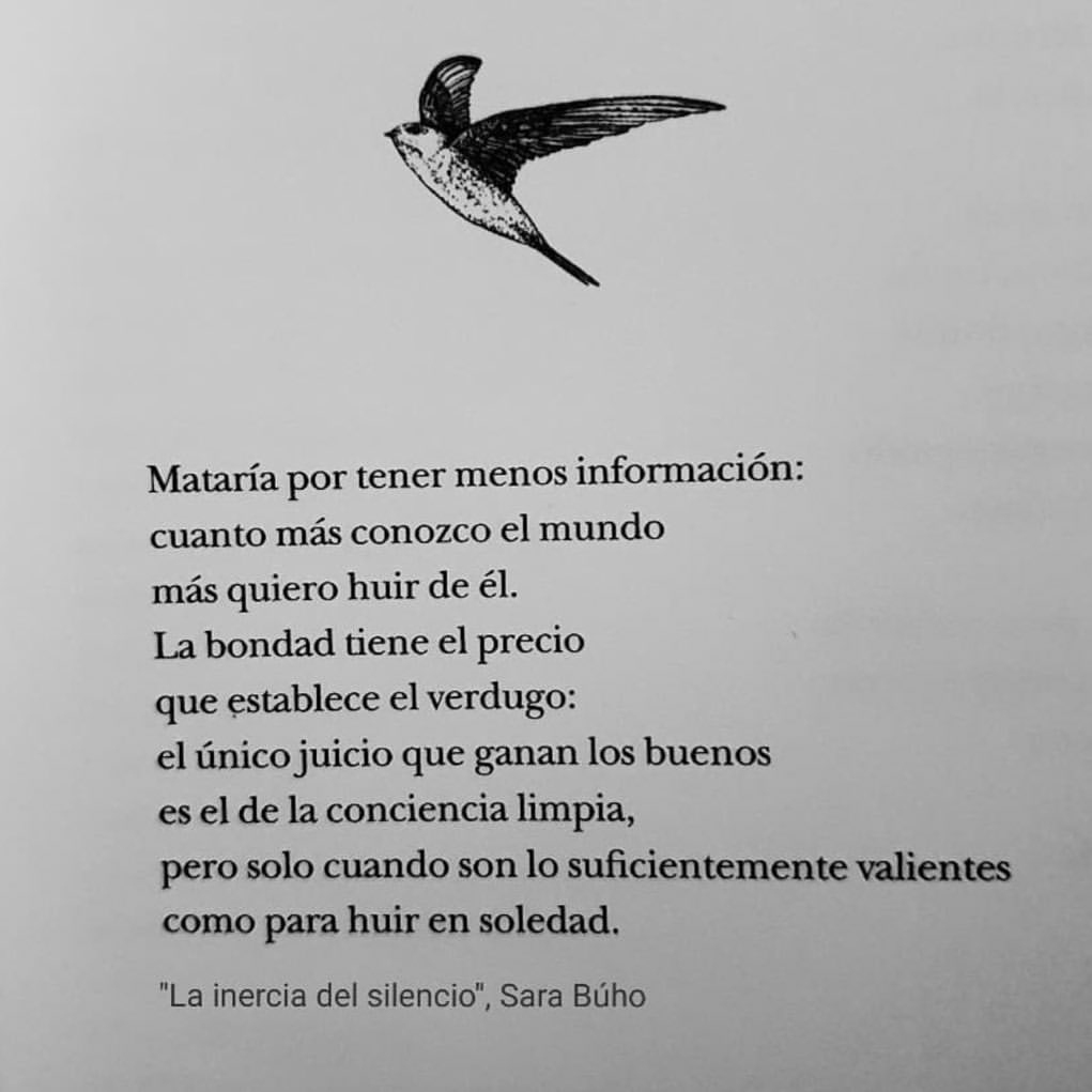 RapsodiaDemente's tweet photo. "Mataría por tener menos información: cuanto más conozco el mundo más quiero huir de él" https://t.co/OWZgCnUHGH https://t.co/zhOnRLkRyw