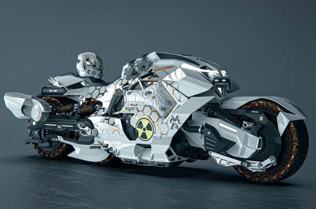 ultecos's tweet photo. This monstrous nuclear-powered bike is teleported from an unknown realm https://t.co/f8WP85UAJA