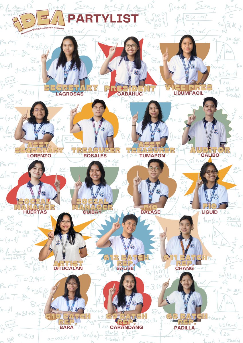 SLAYPartylist's tweet photo. Here is IDEA's lineup!
#VoteIDEA
#IDEAPartylist2023
#BrightIdeaBrightFuture https://t.co/S2cuBOcQwm