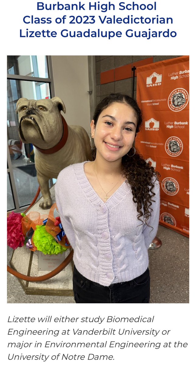 BurbankSoccer's tweet image. Congratulations to Lizette! You are amazing and an inspiration to all. We know you will do great things. 
saisd.net/page/Class-of-…