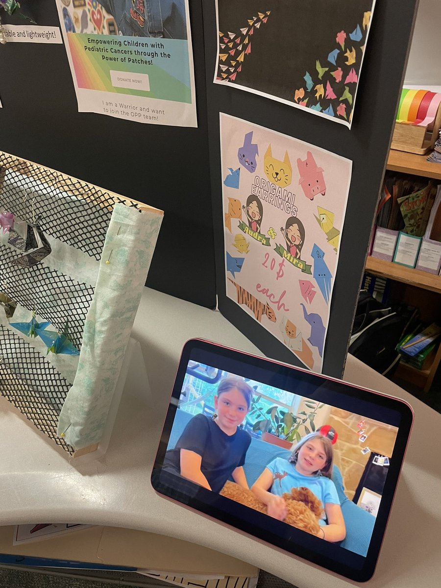 Amazing Shark Tank project. ❤️
This one features handmade origami earrings complete with a video explaining the process! <a href="/MMorrisonMEd/">Misti Morrison M.Ed</a> @TraciMenard <a href="/HumbleISD_SFE/">Shadow Forest Elem</a>