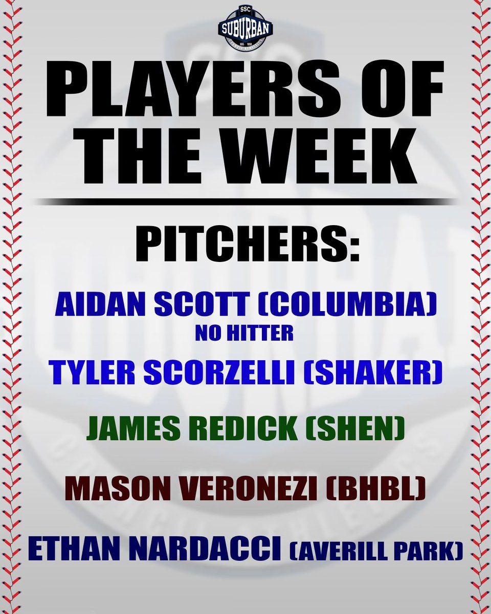 Suburban Council Baseball tweet media