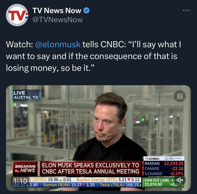 Now that Elon Musk has bought Twitter - now the Pit edition - The BBQ Pit -  Straight Dope Message Board