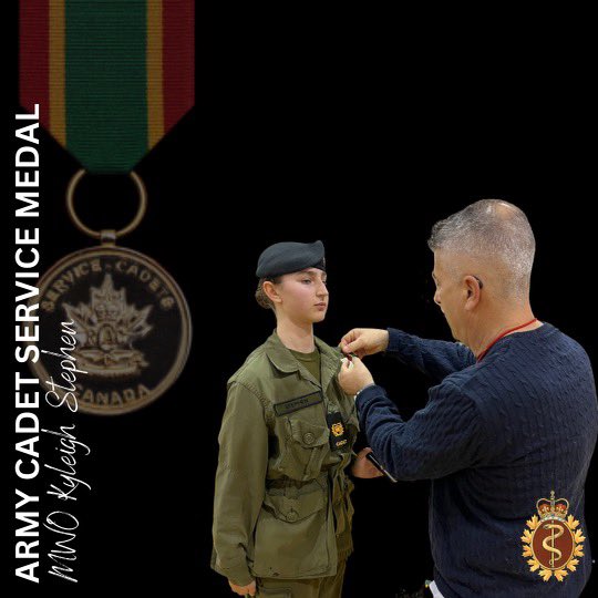 329RCACC's tweet photo. It’s our pleasure to share the presentation of Army Cadet Service Medals to MWOs Goss, Love, & Stephen, 4 May 2023.
Bravo Zulu, All!
#329Proud #329HealthySafeEngaged
#recognition #achieve #award #medals #youth #youthleadership #perseverance #longserviceaward #earnednotgiven https://t.co/YURWjg1VLf