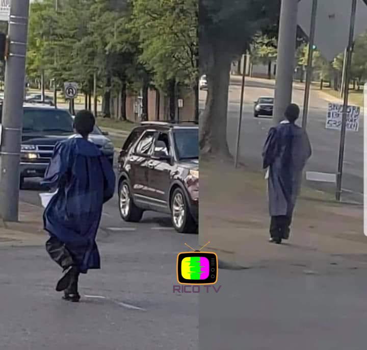 Rode the bus to his graduation.
Walked across the stage with no family support, nobody to hug him or congratulate him.
Rode the bus back home.
The back of his gown wet due to sweat.
He defied the odds.
He was motivated to complete his task.
Congratulations Corey Patrick..👏💯