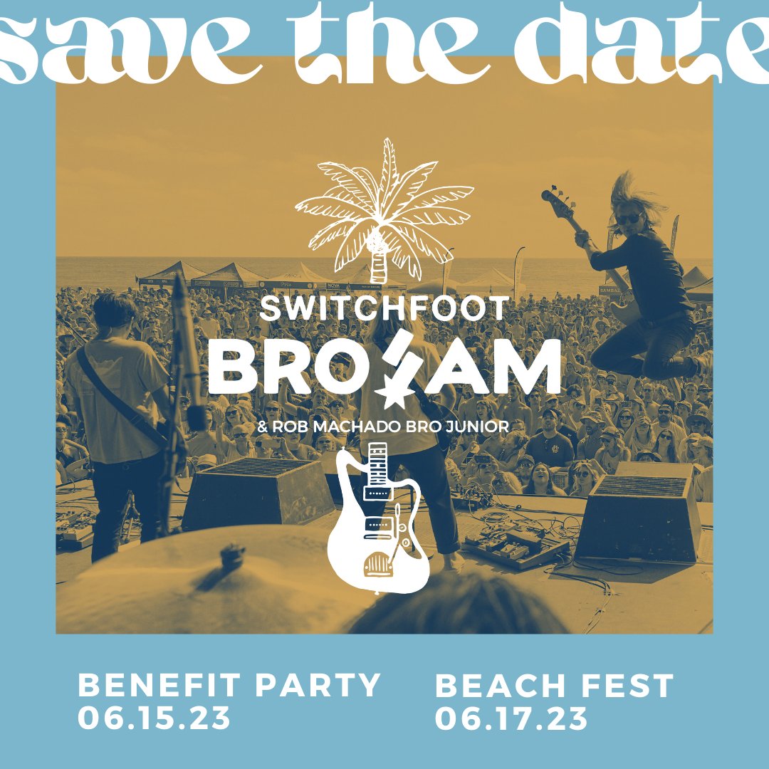 CAF is grateful to be a beneficiary of @SwitchfootBroAm, supporting local orgs dedicated to improving lives of youth in San Diego. We hope to see everyone 6/17! Register for FREE event or buy tix for the benefit party at broam.org. #TeamCAF