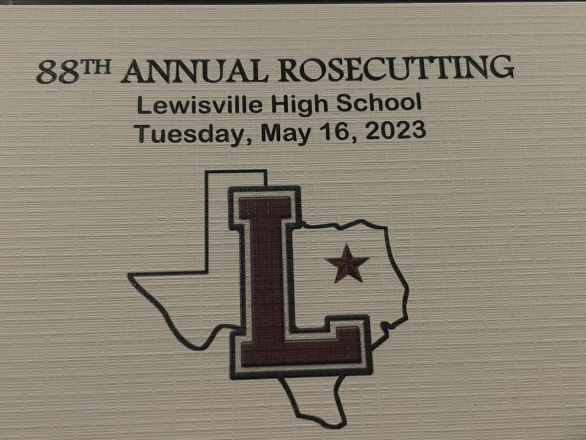 According2Dack's tweet photo. @LewisvilleHS 88th Rosecutting!!! It’s a great day to be a Farmer!!! #FARMERPRIDE https://t.co/YnrD8OMakO