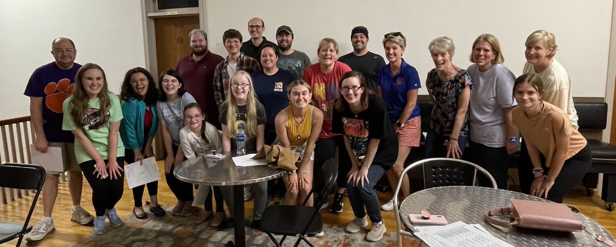 RSVPTheatre's tweet photo. Here's just a jolly sampling of the good folks who came out to audition for RSVP's upcoming production of Meredith Willson's THE MUSIC MAN! Cast list will be posted May 23. https://t.co/KJpwSAdaxN