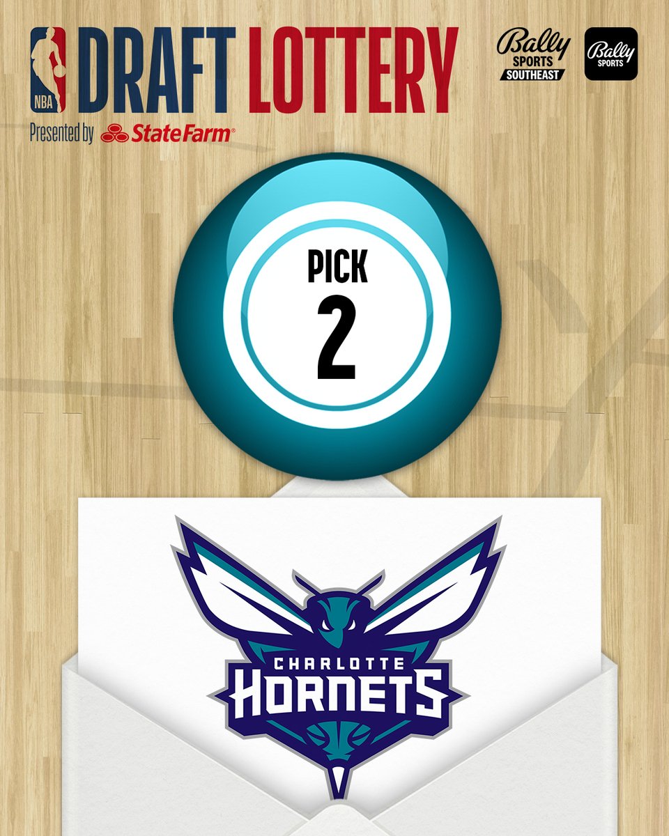 FDSN_Hornets's tweet photo. NUMBER TWO.

BIG NIGHT FOR THE @HORNETS.

#NBADraftLottery https://t.co/4lWFBAPT1K
