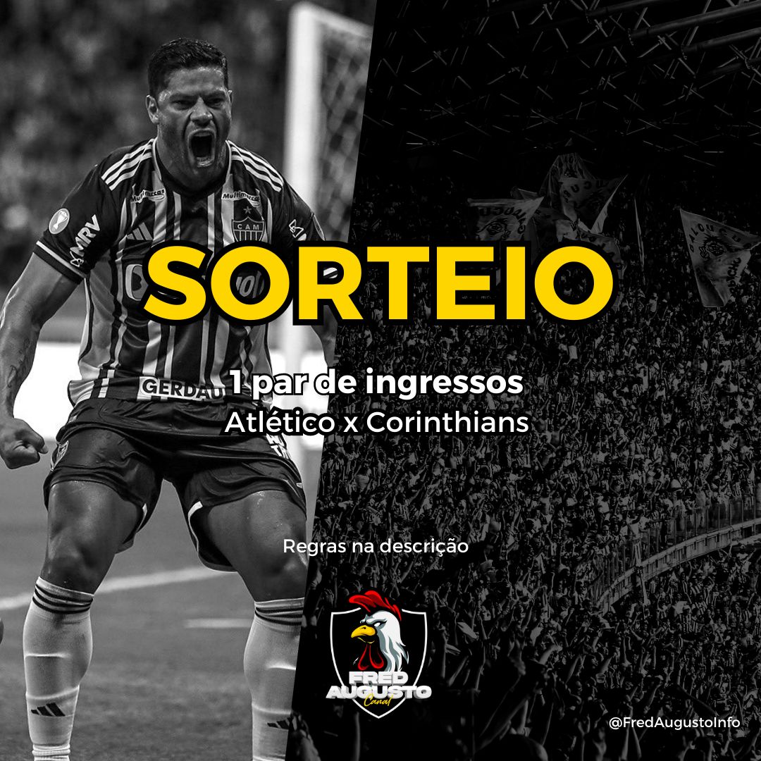 FredLineNews's tweet photo. Quer ir no jogo amanha? 

Vamos apoiar o Galo...

Basta vc dar RT, seguir o Canal no Insta e Youtube e vc concorrera a 1 par de Ingressos...

Sorteio sera hoje as 23:00... https://t.co/fObiGDXwYG