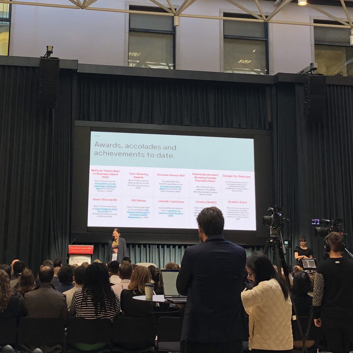 Australian Red Cross Humanitech (@humanitech_au) on Twitter photo Zoë Condliffe from <a href="/shesacrowd/">She’s A Crowd</a> takes the stage to discuss building trust with tech, using storytelling to address gender based violence, and closing the gender-data gap.
#humanitechsummit2023 Zoë Condliffe from <a href="/shesacrowd/">She’s A Crowd</a> takes the stage to discuss building trust with tech, using storytelling to address gender based violence, and closing the gender-data gap.
#humanitechsummit2023