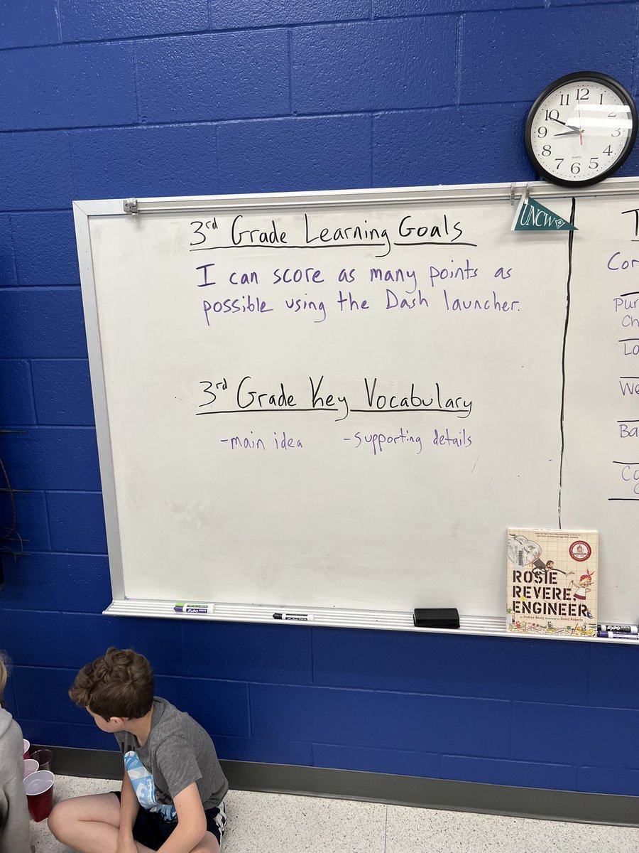 vsimp1216's tweet photo. Reviewing main idea for the EOG with a fun and engaging STEM activity with @clint_rogers21. Reading and Answering questions to earn cups (baskets) to have Dash launch a ball in the cups for points! #basketballwithdash #smallcupsareworthmore #bigcupsateeasiertomake @Molly_Capps https://t.co/VhdWqOYWmY
