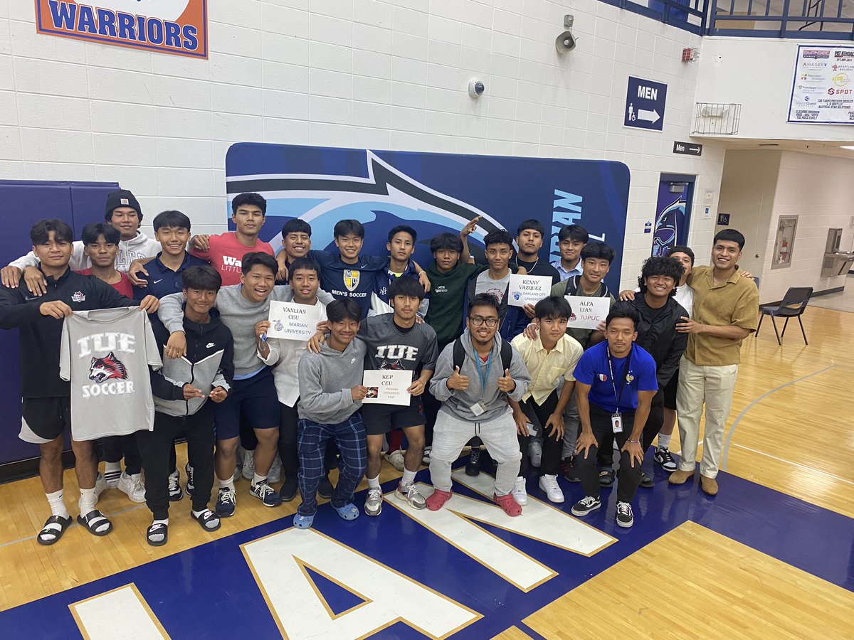Today we completed our 2023 signings! 10 soccer players. 8 from the guys side and 2 from the girls side! We are proud of them &amp; all those that have signed before them that have helped encourage them &amp; give them hope!Here are our signees &amp; pic of the guys past present and future!