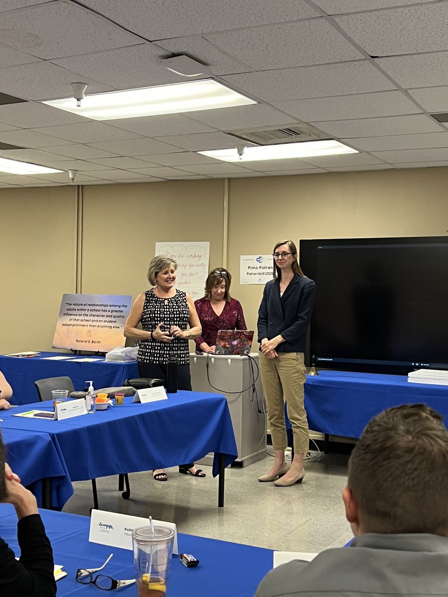 PimaSchoolSup's tweet photo. It was an honor to have education champion and former Arizona State Superintendent @kathyhoffman_az join our Energize Year Two end of year celebration and speak to our special education leaders on overcoming obstacles and taking risks! #EDvance #EnergizeYearTwo https://t.co/ppKpRM1VYC
