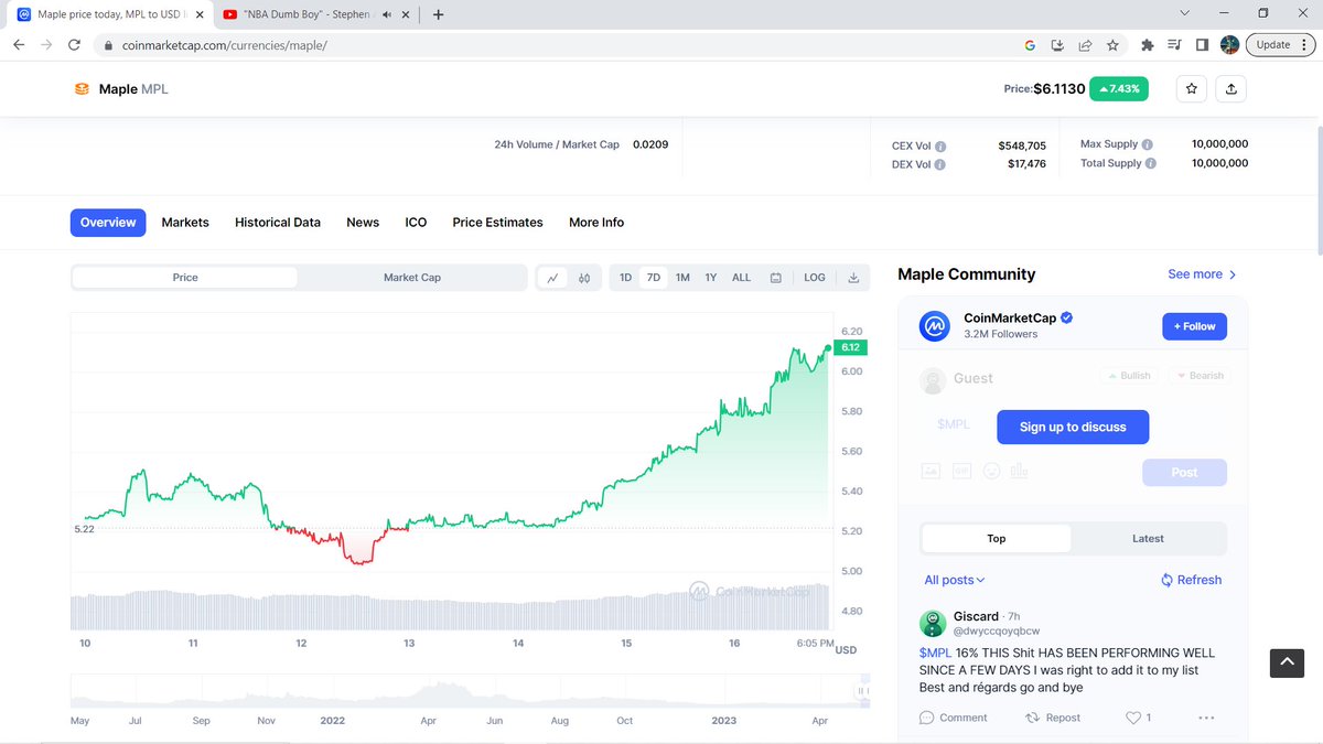 GHancoc37493642's tweet photo. $MPL looking awesome on the 7 day :)
Make some $$$, bet on #maple
#coinbase #bitcoin #ethereum #solana #pepe #wojak #homer #shib #doge #binancelistmaple https://t.co/WhtW6PMkOW