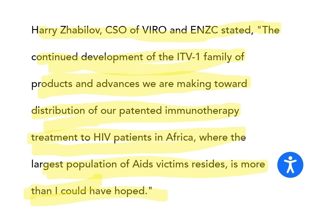 mc_stocktrader's tweet image. $ENZC This paragraph speaks Volumes! #ENZC #ITV1 #HIV
#HealAfrica