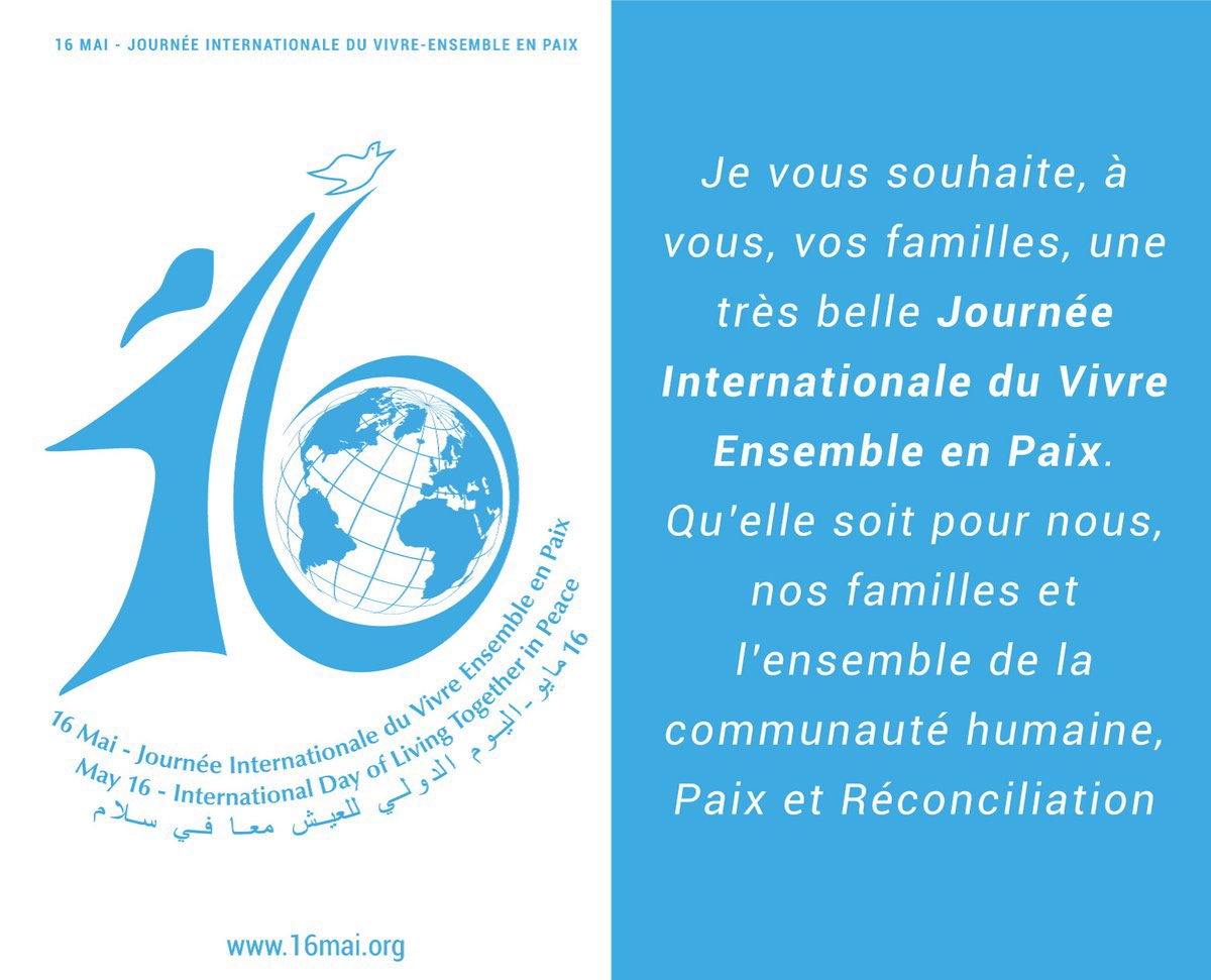 ObsvIntl's tweet photo. Aujourd’hui, c’est la Journée internationale du #vivreensemble en paix!

Les villes sont en première ligne pour encourager la diversité, l’inclusion et la solidarité #jivep2023  🏙️ https://t.co/SqVIoVFZH6