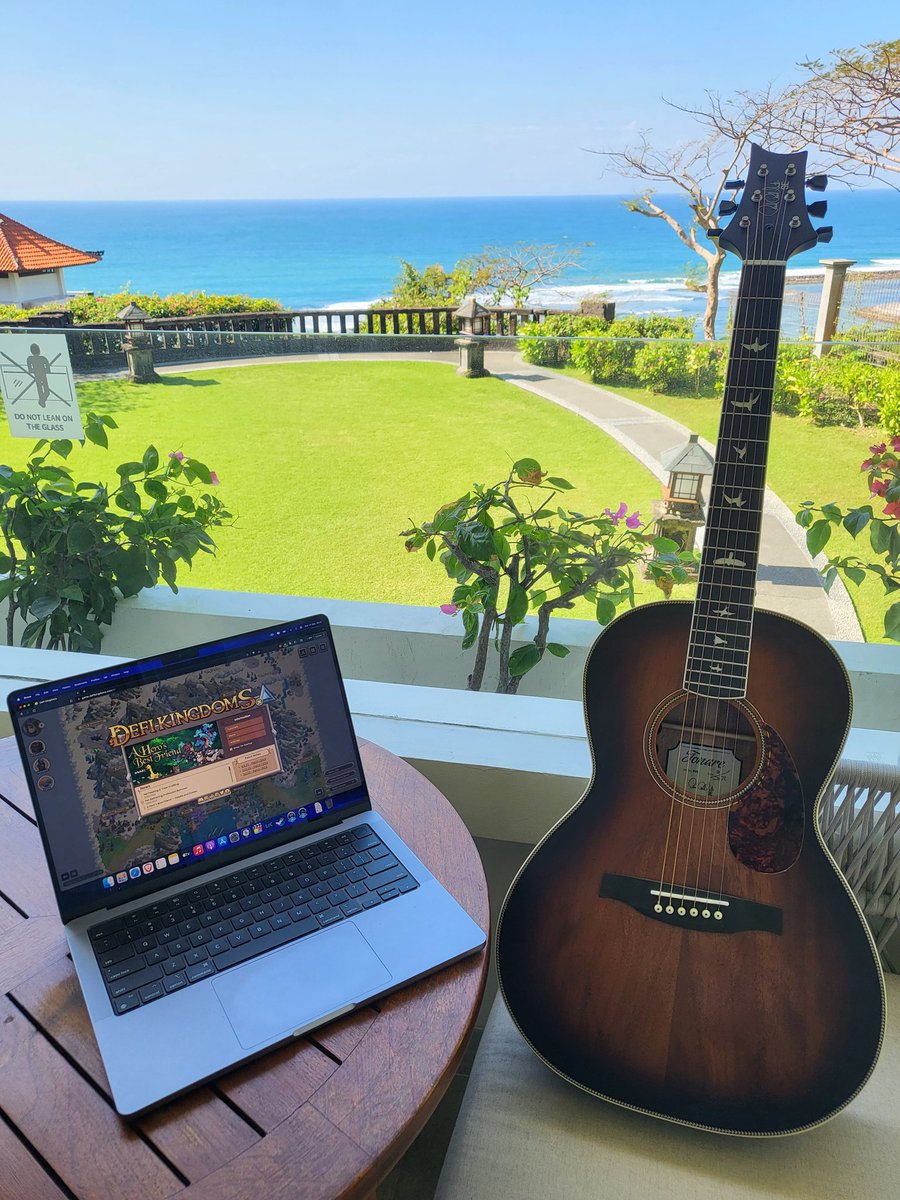 Last DFK questing from Bali before flying home. This time followed by singing some tunes. 🤌

$JEWEL
<a href="/DeFiKingdoms/">DeFi Kingdoms 🔺🌿</a> 
#DFKgoesto