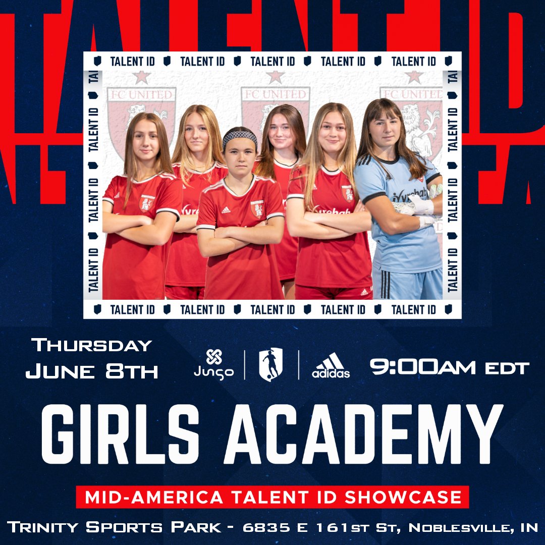 We're sending SIX players from our division-leading team to the GA Mid-America Talent ID Showcase in June

All of these girls are such hard workers and it's nice to see them recognized for it!

#LTG
<a href="/ChicagoFCUnited/">Chicago FC United</a> 
<a href="/GAcademyLeague/">Girls Academy</a> 
<a href="/ImYouthSoccer/">ECNL/GA/Recruiting/College Soccer</a> 
<a href="/TopDrawerSoccer/">TopDrawerSoccer</a> 
<a href="/PrepSoccer/">Prep Soccer ⚽️</a>