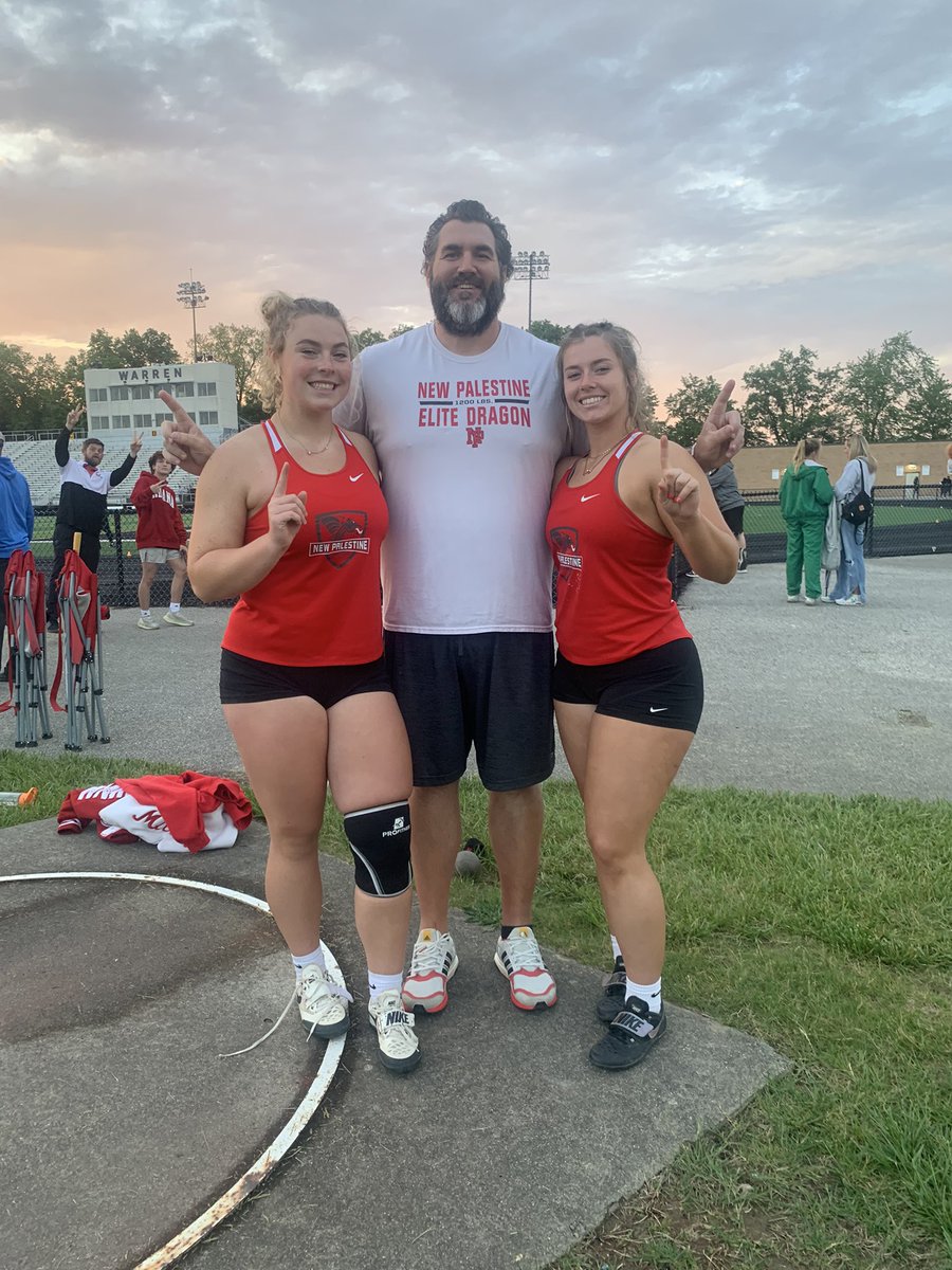 Another night another pair of Championships heading back to New Pal. Quin Lumbley (Shot) &amp; Sydney Miller (Discus) are your sectional champions!