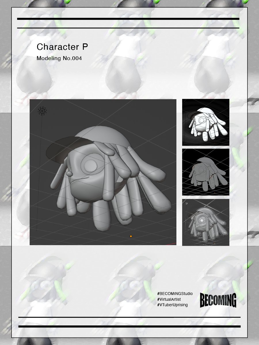 BecomingStudio's tweet photo. Modeling of character P. (No.04) 

#BECOMINGStudio #VirtualArtist #VTuberUprising https://t.co/18zdTdiN8X