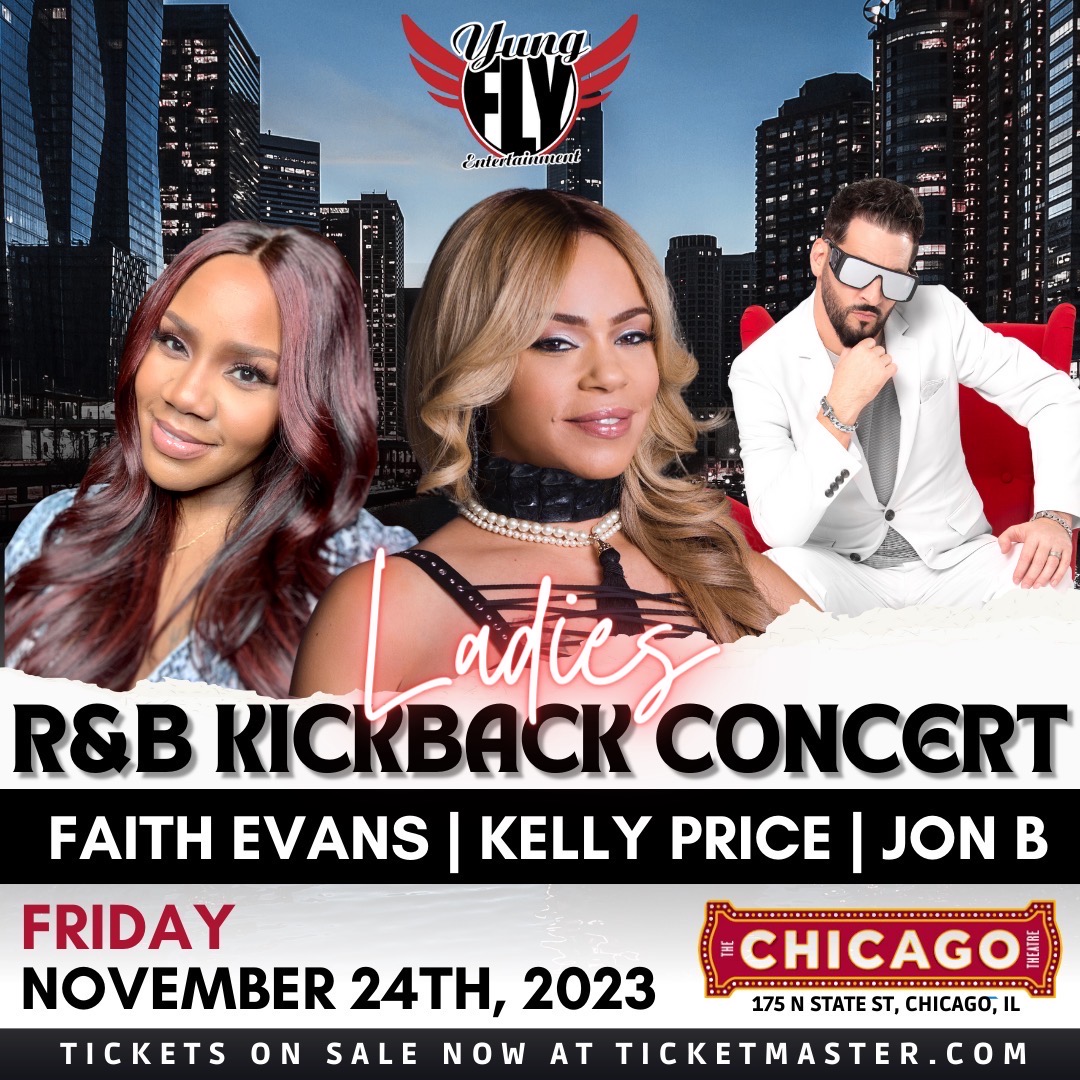faithevans's tweet photo. 💥 CHI-TOWN 💥

Big Fizzy is coming back and I'm hitting the stage with @KellyPrice4Real &amp; @OfficialJonB!

11/24 at the @ChicagoTheatre

Save the date &amp; get your tix NOW at https://t.co/12FBtxerSL! https://t.co/uYy4pNo4cc