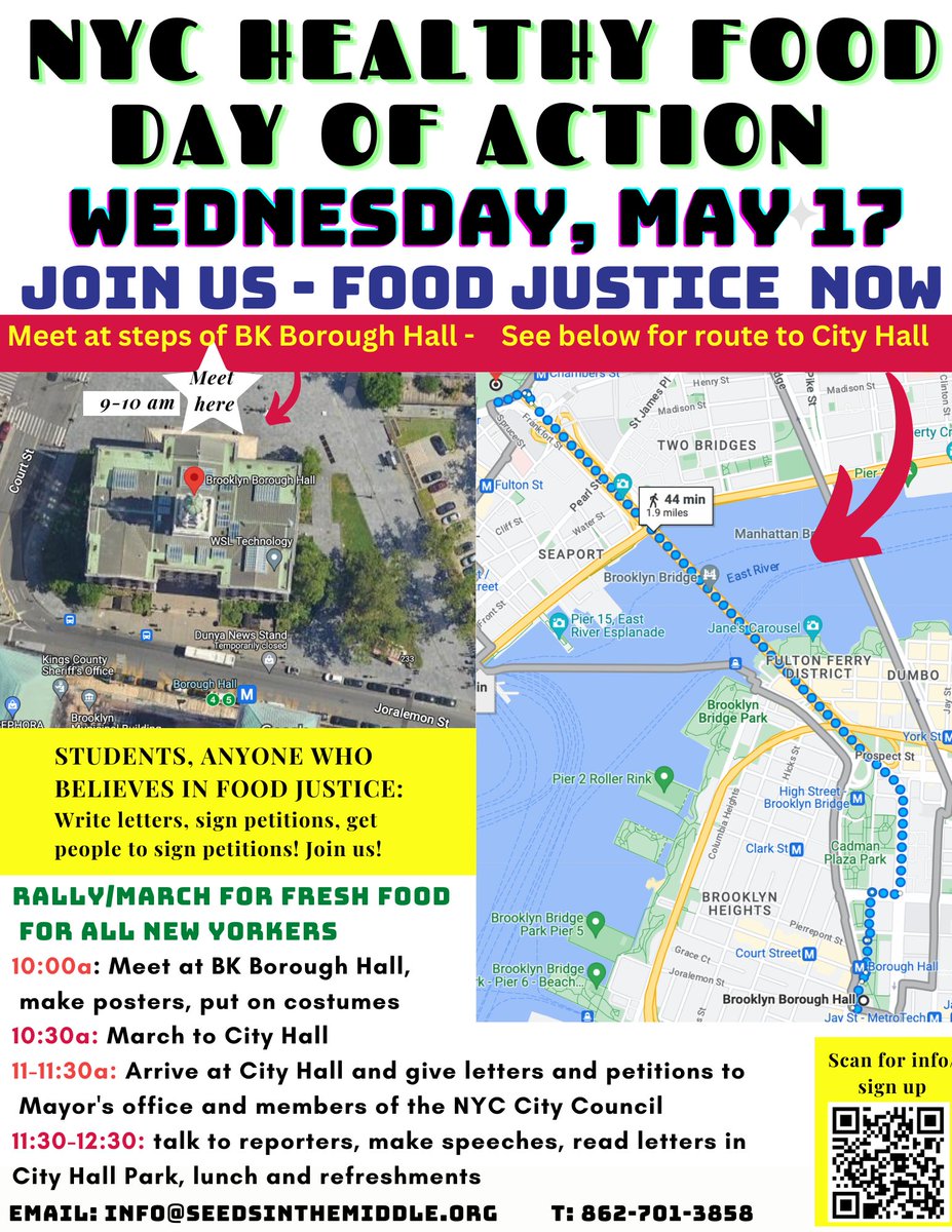 Believe in food justice? This is where you should be tomorrow. #foodjustice #healthykids #foodequity #childrensmarch #healthyeating #freshfoodforall