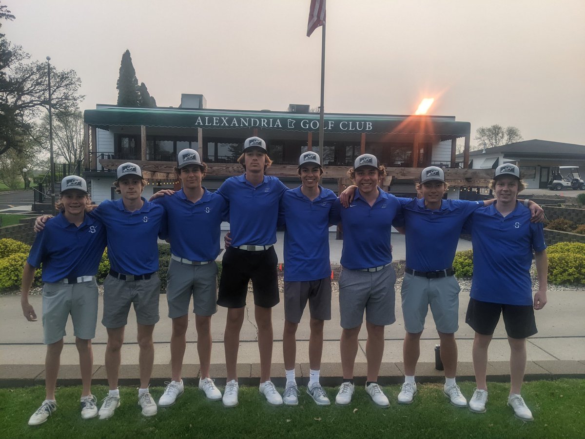 sartellboysgolf's tweet photo. Another record setting night for the Sabres! Junior Lance Hamak set a school record with a 7-under 65 to lead the Sabres to a CLC victory @ Alexandria! @gosartellsabres @KNSIsports @SCTimesScores @WJONSports https://t.co/CUKoFmES49