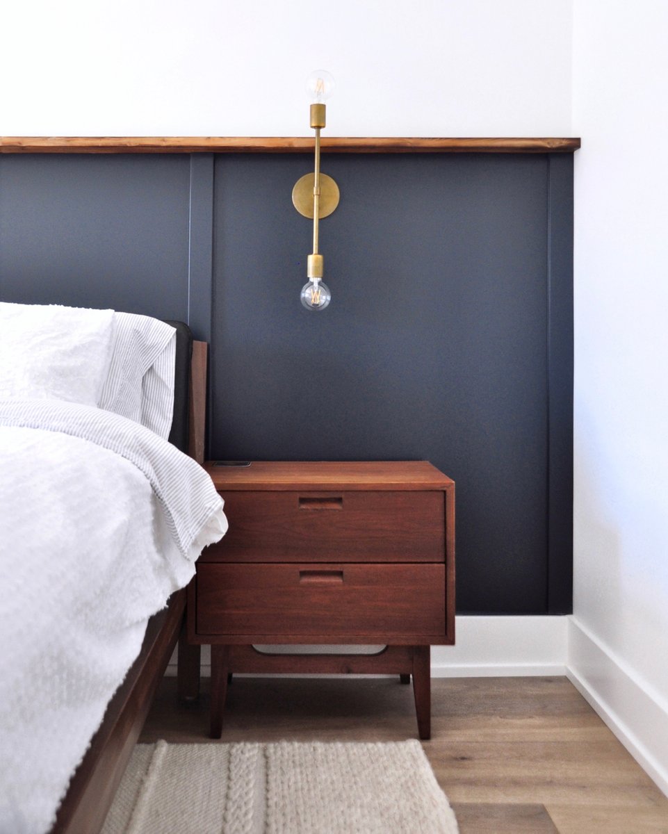 Sweet Dreams ✨ 💭

#AccentWall #WallPanel #DecorIdeas #DreamBedroom #BedroomDecor #BedroomAccentWall #HalfWall #Wainscoting #BedroomDesign #SprucingUp #613Design 
#613Design #InteriorDecorating #DecorIdeas #BedroomInspo #Bedding #BedroomLighting #WallSconce #Nightstand #WoodS