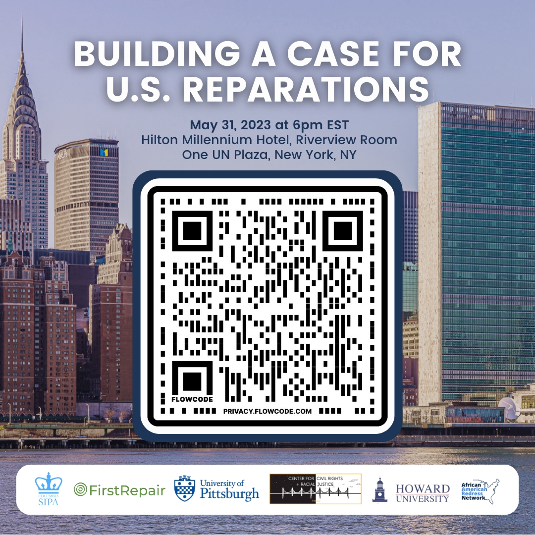 Only 2 weeks left until our UN side event, so RSVP on Eventbrite now! 🎉 (link also in bio) #un #reparations #racialjustice #blm #nyc @FirstRepairOrg @HowardU @ColumbiaSIPA @PittLaw