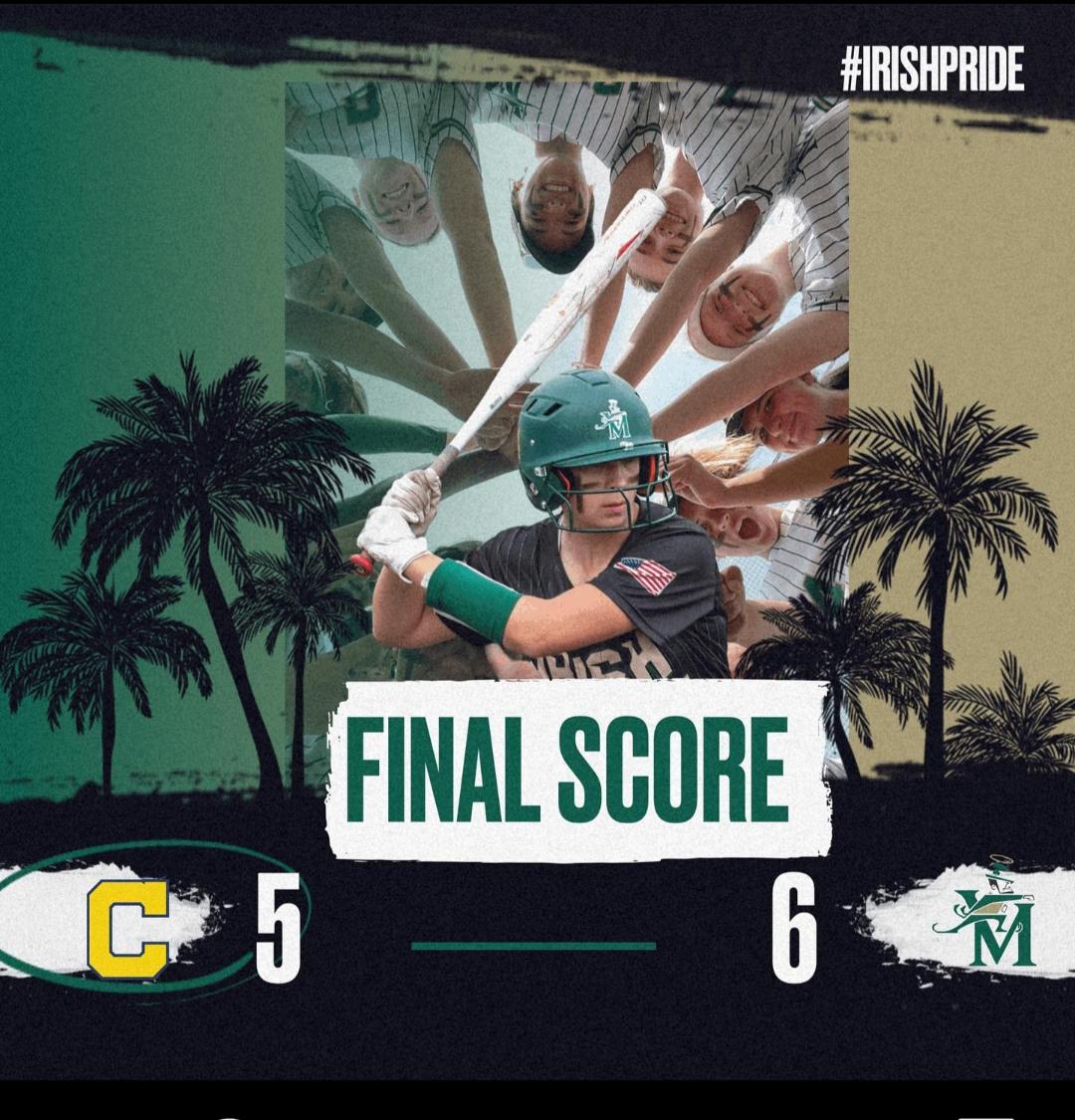 WOW. Your Irish Softball advances to the District finals with a 6-5 win over Copley. 
B. Campbell with a 2 out 2 RBI single to put the Irish ahead in the 7th and then unreal defense to end the game by Kujo and E Kim.  Team effort all the way around. 
#lovethisteam
@STVMAthletics