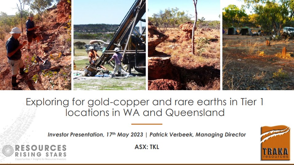 TrakaResources's tweet photo. Traka Resources is pleased to release Managing Director Patrick Verbeek's presentation for the #RRSGoldCoast Conference. 

https://t.co/ISqkeDvTyy

Patrick will be presenting at 4:15pm today, register now to watch his presentation:
https://t.co/VGVfTNsFaz https://t.co/XqrYpzComA